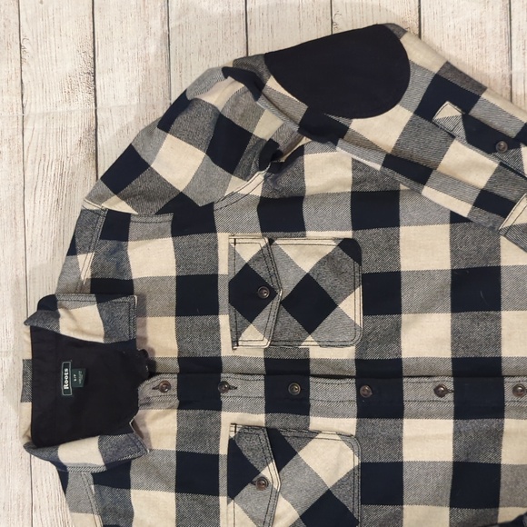 Roots Size Small Park Plaid Flannel Button Up Shirt - Picture 3 of 5